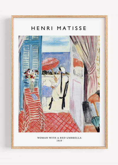 Matisse Woman with a Red Umbrella M18 Art Print Peardrop Prints