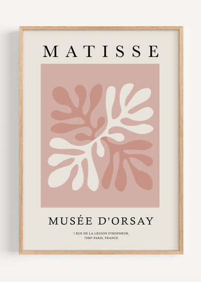 Pink Matisse Papiers Découpés Collection M5 Art Print Peardrop Prints