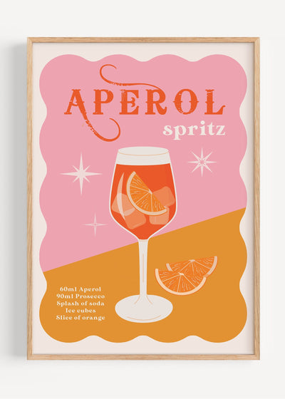 Aperol Spritz Art Print Peardrop Prints