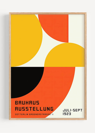 Bauhaus Ausstellung 1923 Poster – Modernist Geometric Art Print I135-50 Art Print Peardrop Prints