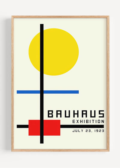 Bauhaus Exhibition Print – Red Yellow Blue Geometric Poster (1923) I135-57 Art Print Peardrop Prints