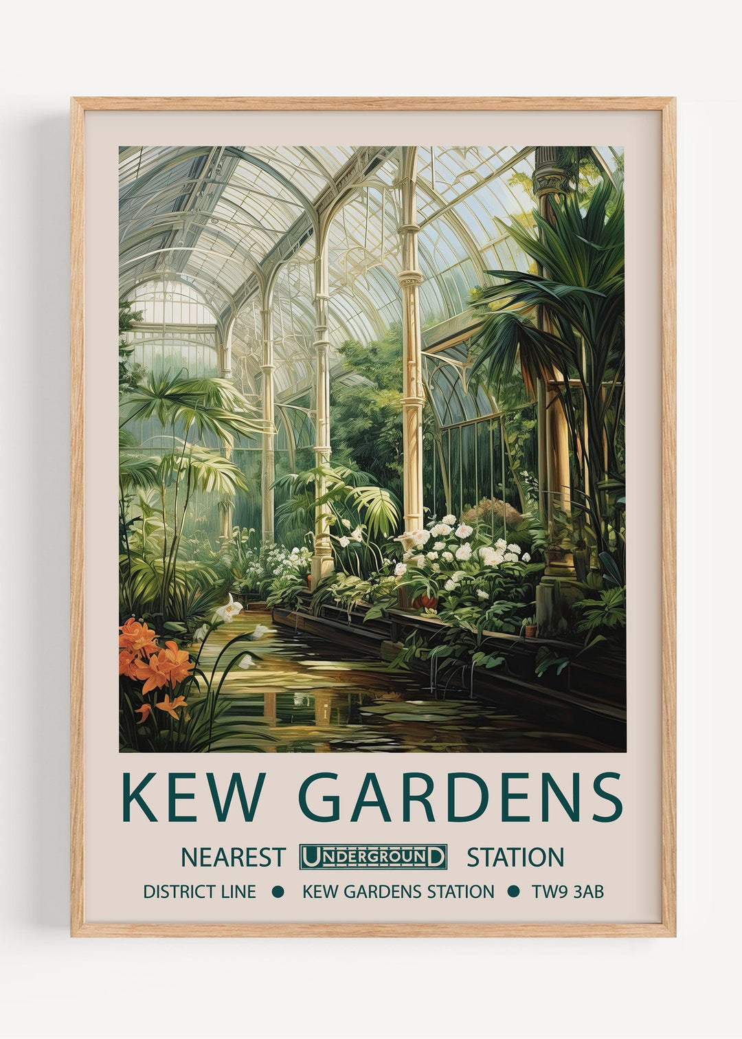 MGHDGD Kew Gardenvintage - Poster Botanique Sur Toile - Décoration