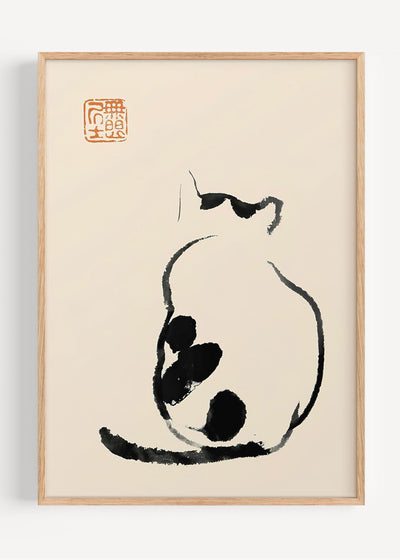 Matsumoto Hoji Cat Print I113-19 Art Print Peardrop Prints
