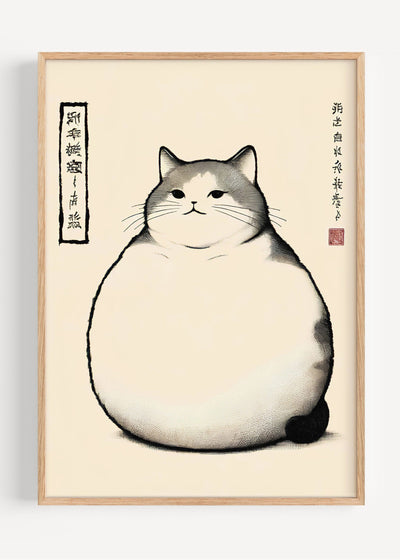 Matsumoto Hoji Cat Print I113-28 Art Print Peardrop Prints