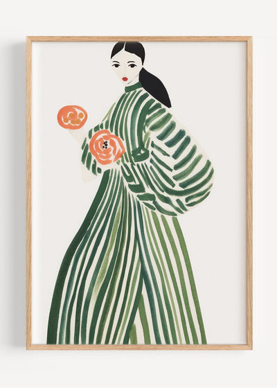 The Green Coat I62-13 Art Print Peardrop Prints