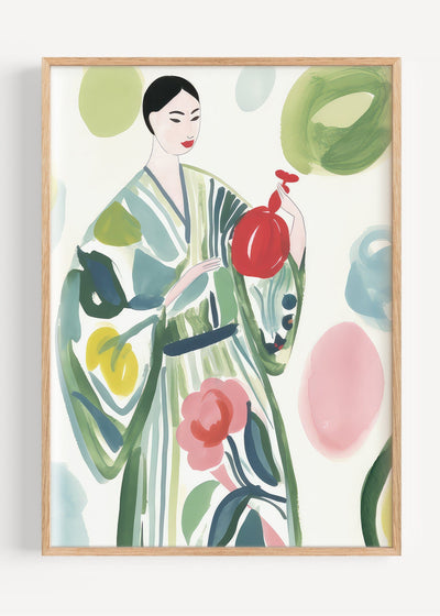 The Pear Coat I62-20 Art Print Peardrop Prints