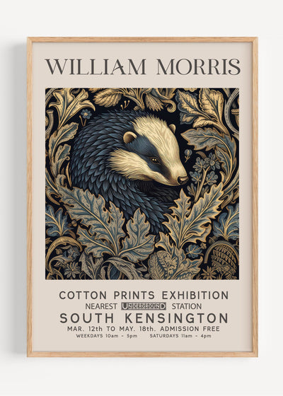 William Morris Badger I40-5 Art Print Peardrop Prints