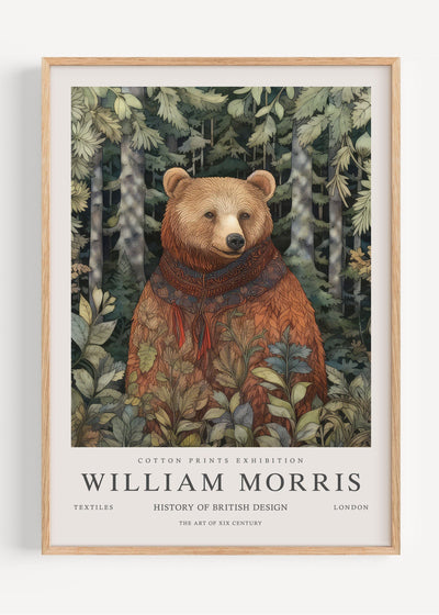 William Morris Bear I53-39 Art Print Peardrop Prints