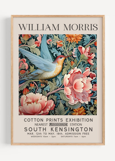 William Morris Bird in Flight I40-12 Art Print Peardrop Prints