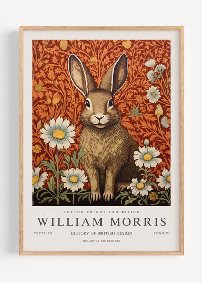 William Morris Bunny Rabbit I53-119 Art Print Peardrop Prints