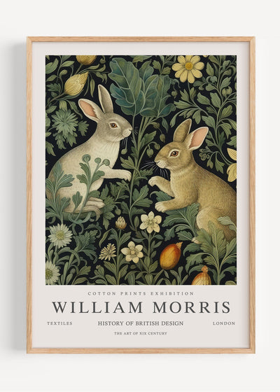 William Morris Bunny Rabbits I53-49 Art Print Peardrop Prints