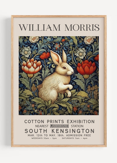 William Morris Enchanted Bunny I40-4 Art Print Peardrop Prints
