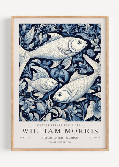 William Morris Fish I53-42 Art Print Peardrop Prints