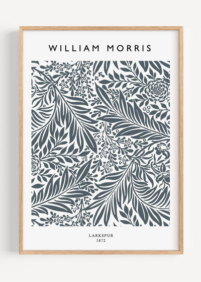 William Morris Larkspur I3-2 Art Print Peardrop Prints
