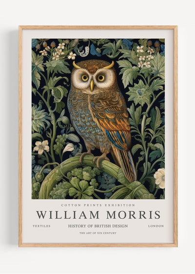 William Morris Owl I53-30 Art Print Peardrop Prints