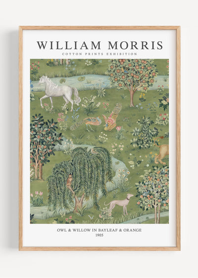 William Morris Owl & Willow I3-64 Art Print Peardrop Prints