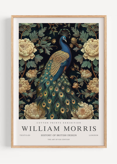 William Morris Peacock I113-29 Art Print Peardrop Prints