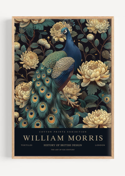 William Morris Peacock I113-31 Art Print Peardrop Prints
