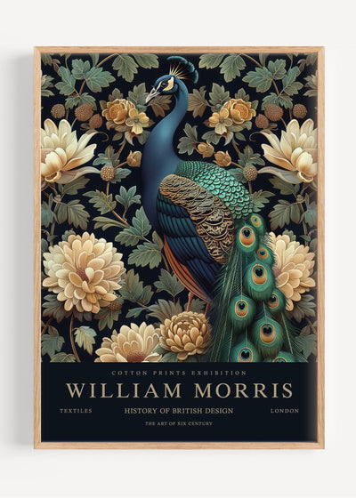 William Morris Peacock I113-32 Art Print Peardrop Prints