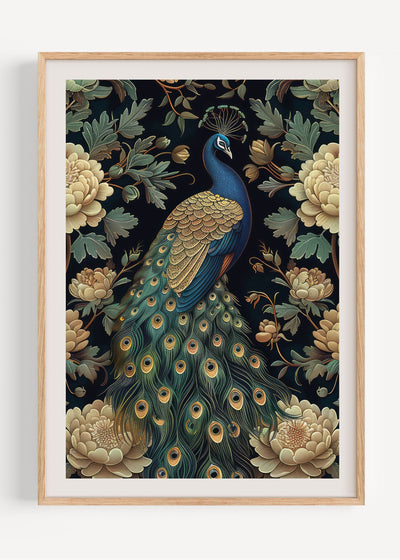 William Morris Peacock I113-41 Art Print Peardrop Prints