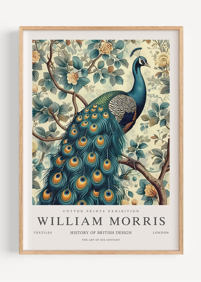 William Morris Peacock I113-6 Art Print Peardrop Prints
