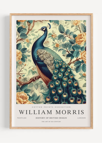 William Morris Peacock I113-8 Art Print Peardrop Prints