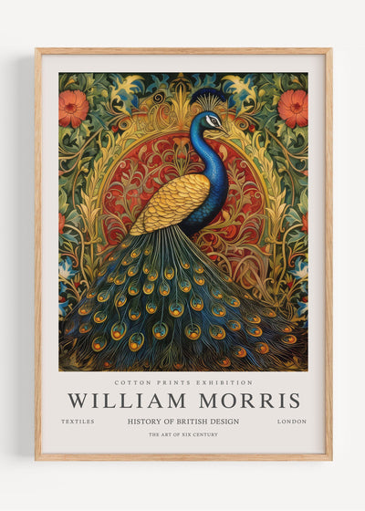 William Morris Peacock I53-158 Art Print Peardrop Prints