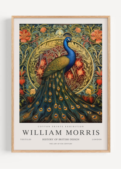 William Morris Peacock I53-162 Art Print Peardrop Prints