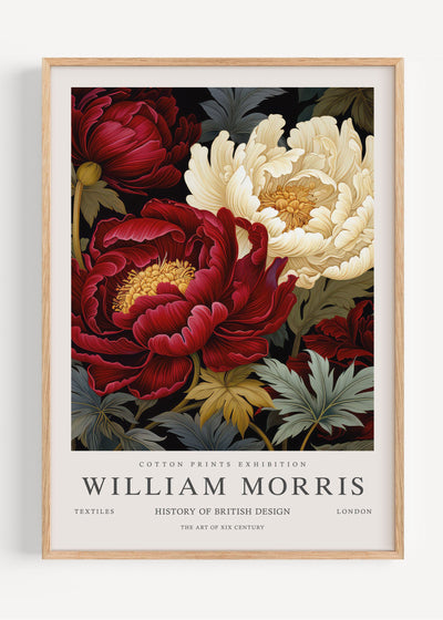 William Morris Peonies I53-105 Art Print Peardrop Prints