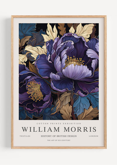 William Morris Peonies I53-108 Art Print Peardrop Prints