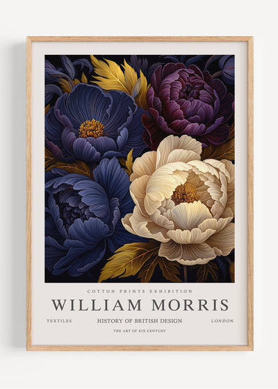 William Morris Peonies I53-109 Art Print Peardrop Prints