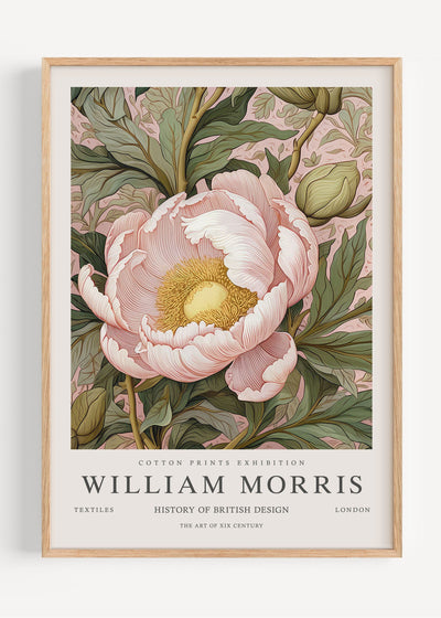 William Morris Peonies I53-113 Art Print Peardrop Prints