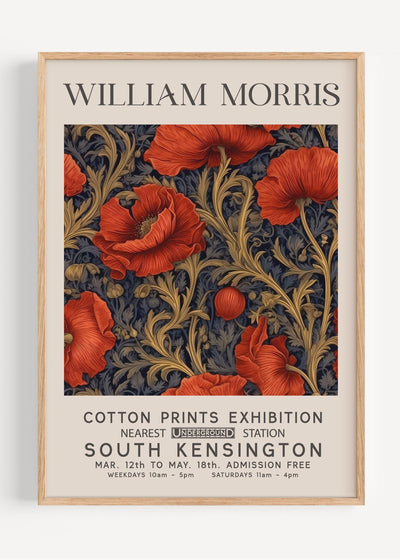 William Morris Poppy I40-39 Art Print Peardrop Prints