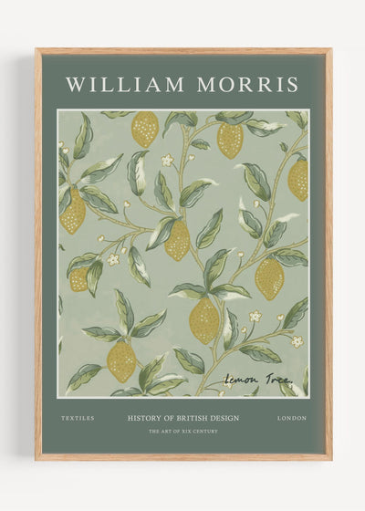 William Morris Sage Lemon Tree Art Print Peardrop Prints