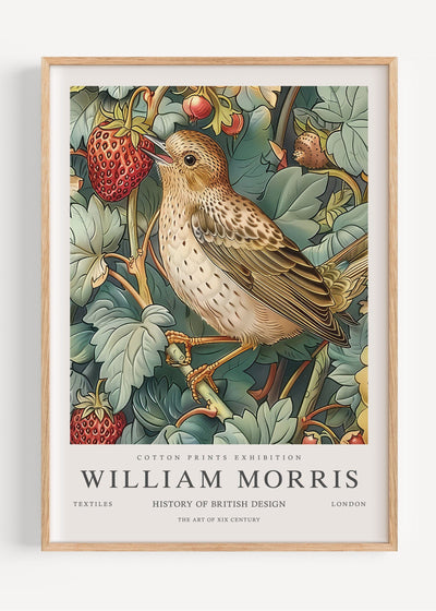 William Morris Strawberry Thief I113-1 Art Print Peardrop Prints