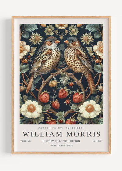 William Morris Strawberry Thief I113-49 Art Print Peardrop Prints