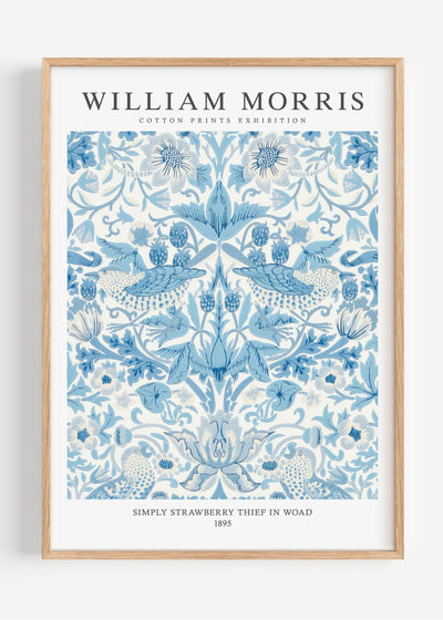 William Morris Strawberry Thief I3-105 Art Print Peardrop Prints