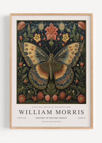 William Morris Vintage Butterfly I53-14 Art Print Peardrop Prints