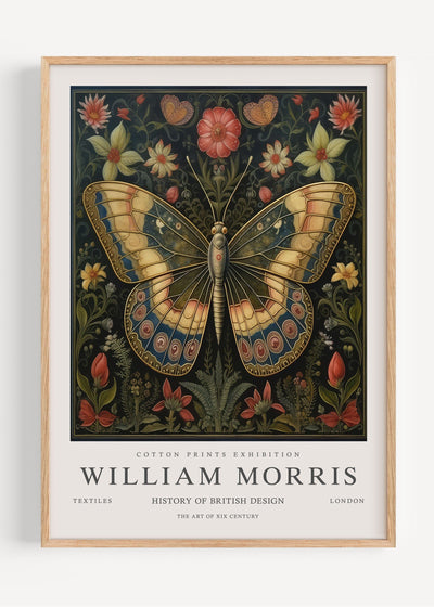 William Morris Vintage Butterfly I53-17 Art Print Peardrop Prints